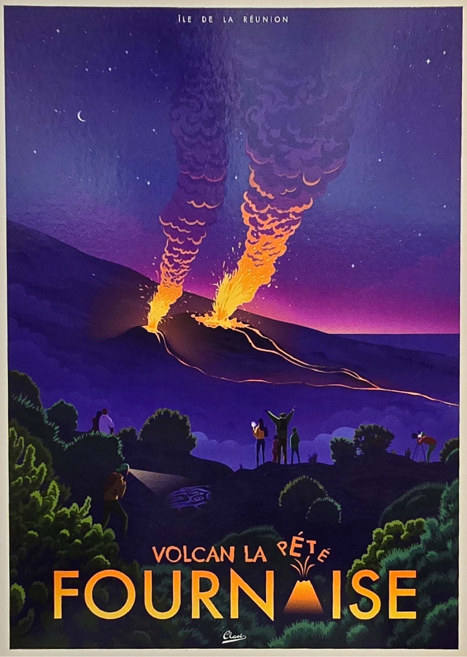 La Fournaise volcan la pété