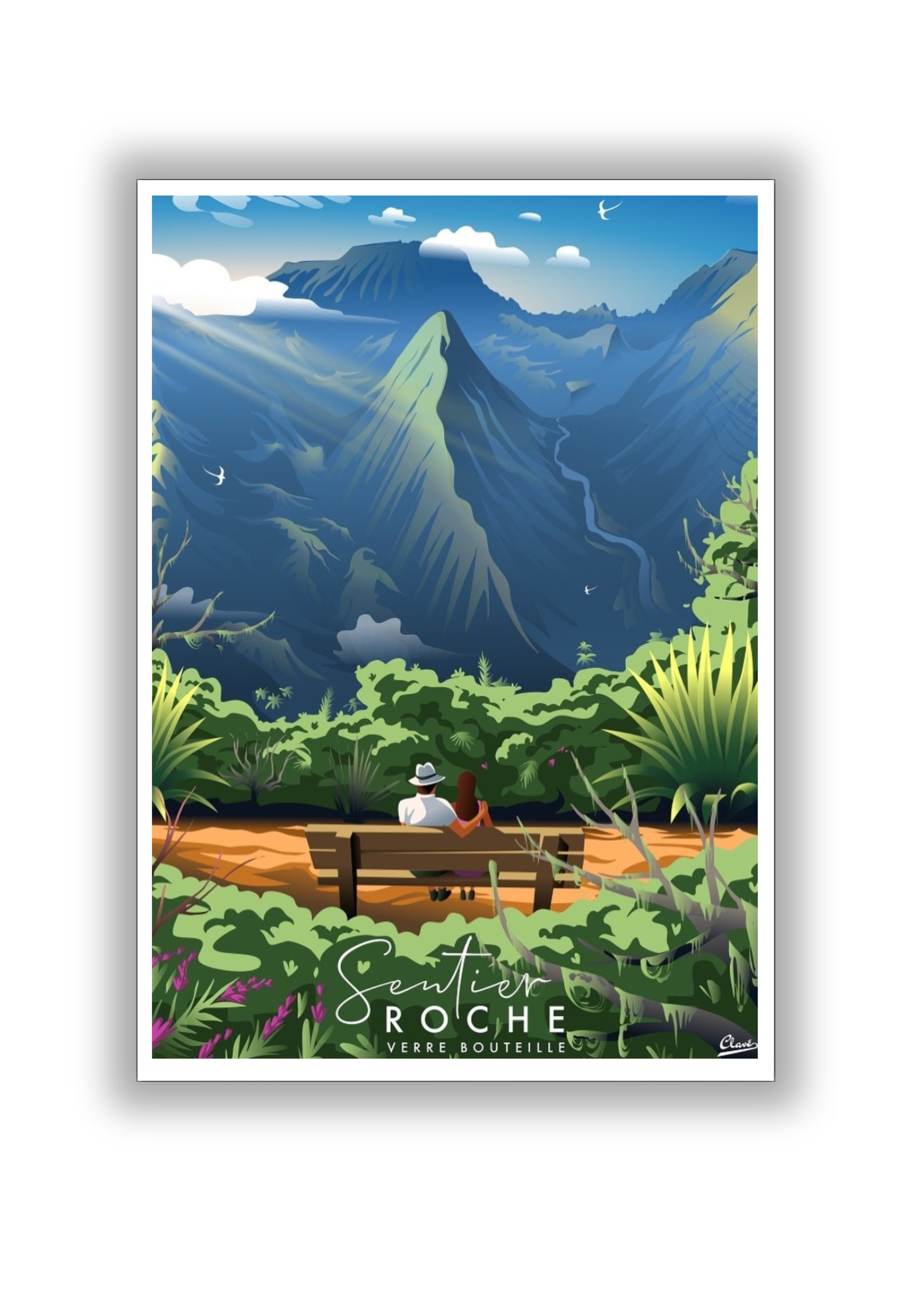 Sentier Roche Verre Bouteille
