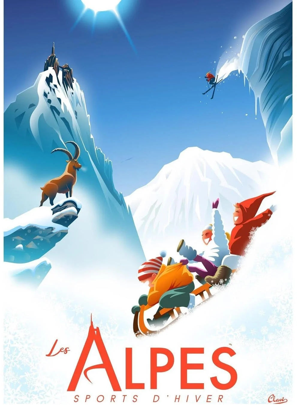 Les alpes sport d'hiver