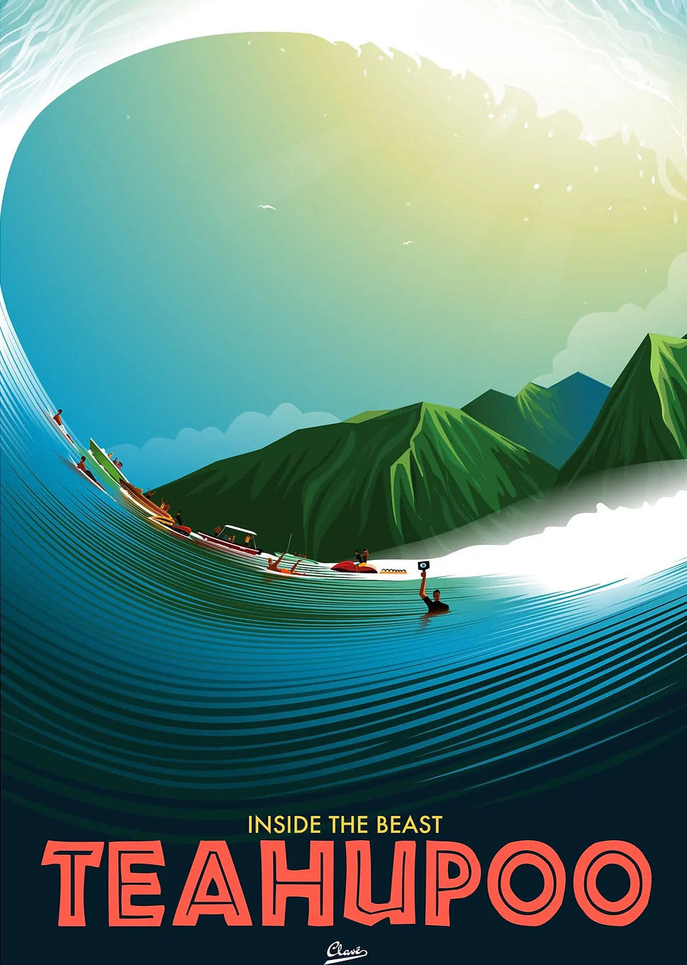 Teahupoo inside the beast